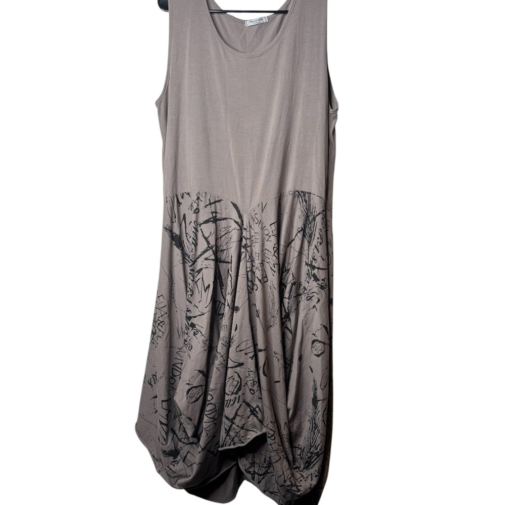 Stylish Gray Sleeveless Dress